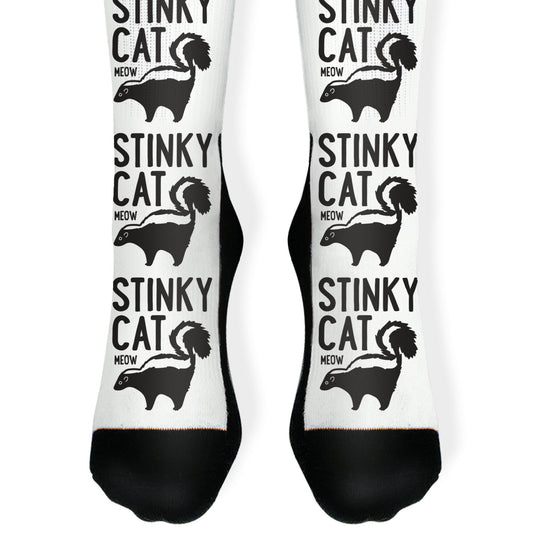 Stinky Cat Skunk Socks