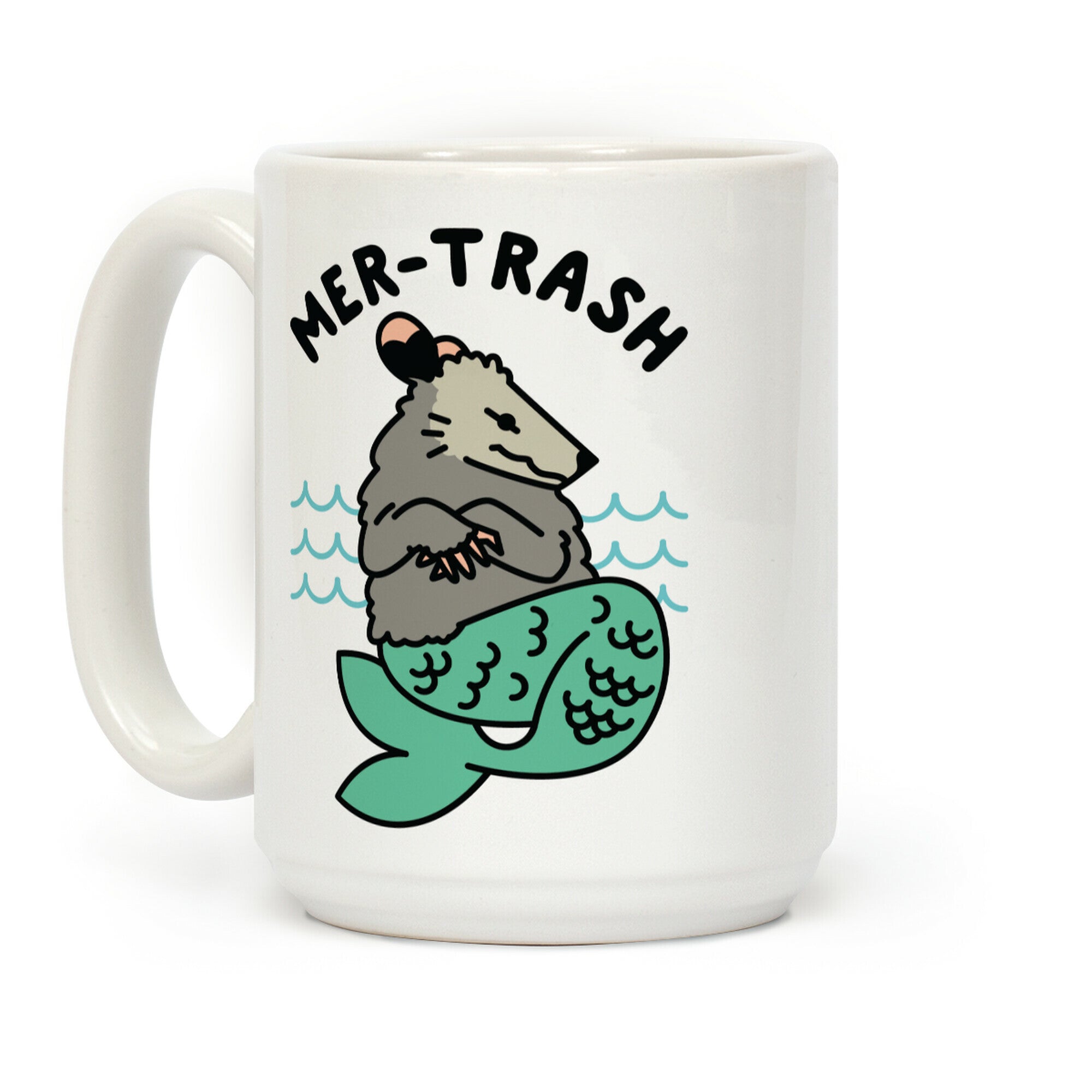 Mer-Trash Opossum Coffee Mug
