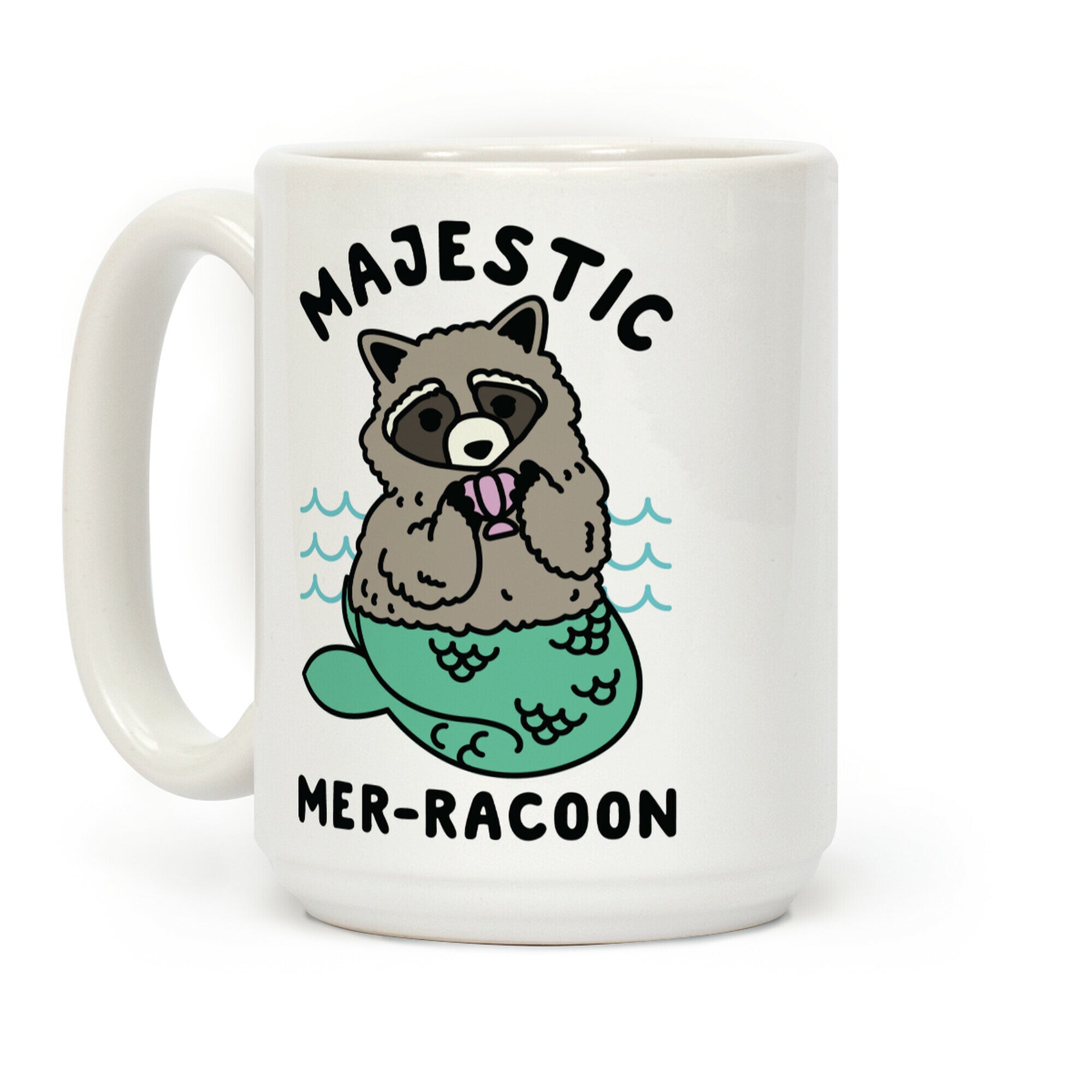 Mer-Trash Raccoon Coffee Mug