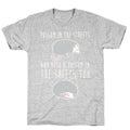 Possum In The Streets and Also A Possum In The Sheets White Print T-Shirt