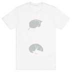 Possum In The Streets and Also A Possum In The Sheets White Print T-Shirt