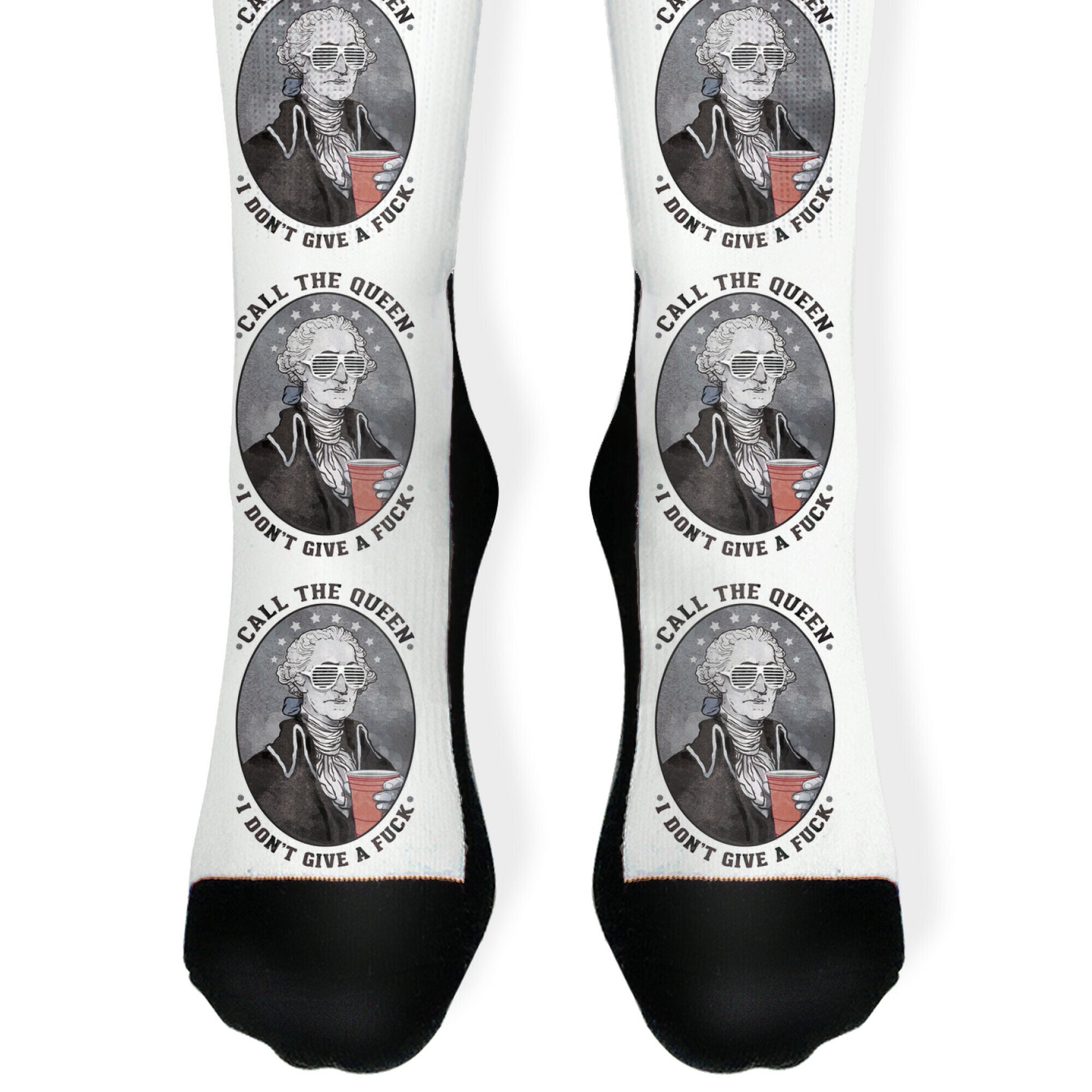 Call The Queen I Don't Give A Fuck Socks
