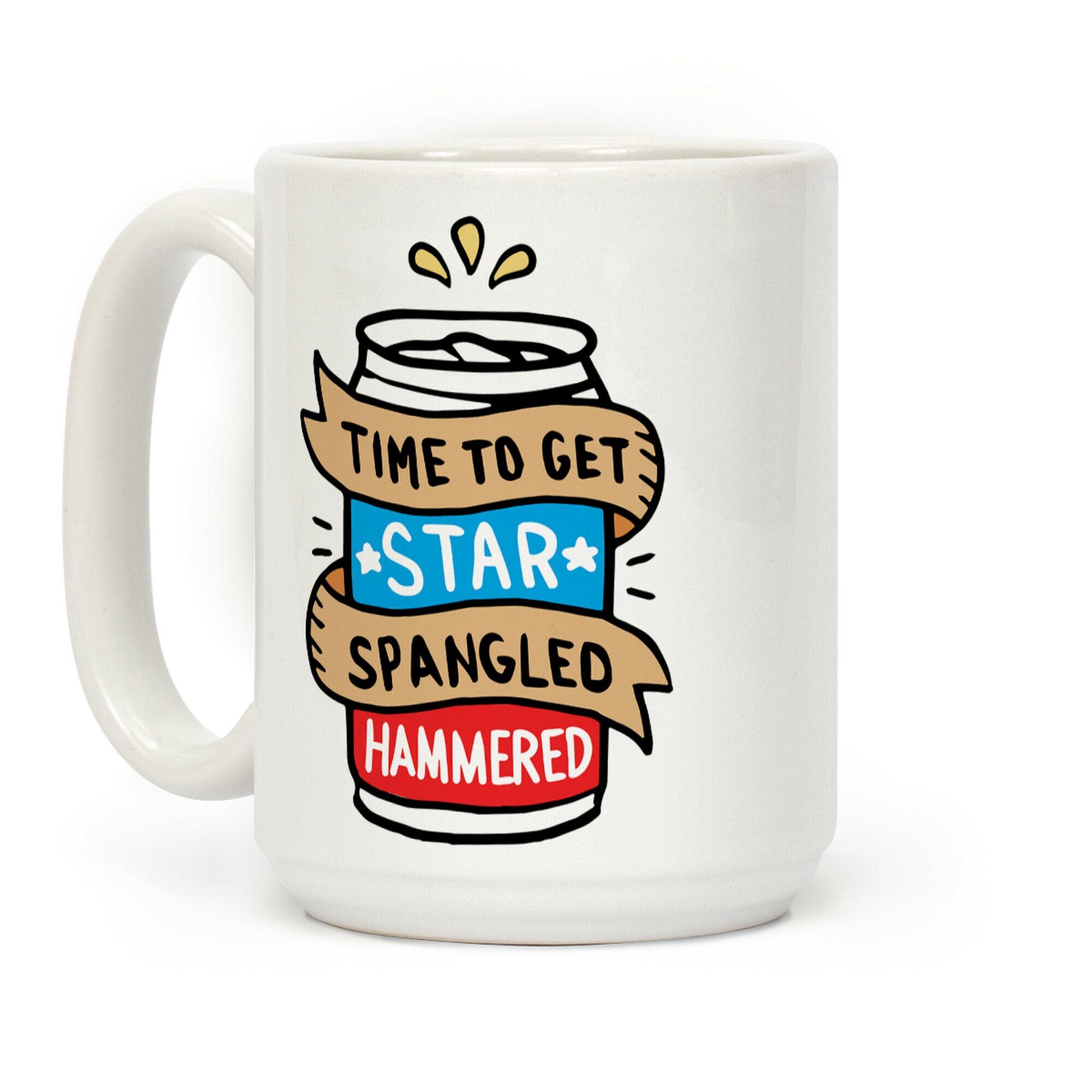 Time to Get Star Spangled Hammered Coffee Mug