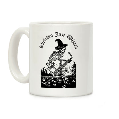 Skeleton Jazz Wizard Coffee Mug