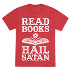 Read Books Hail Satan Unisex Triblend Tee