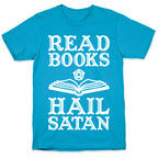 Read Books Hail Satan Unisex Triblend Tee