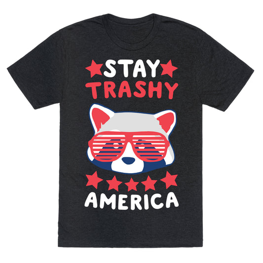 Stay Trashy, America Unisex Triblend Tee