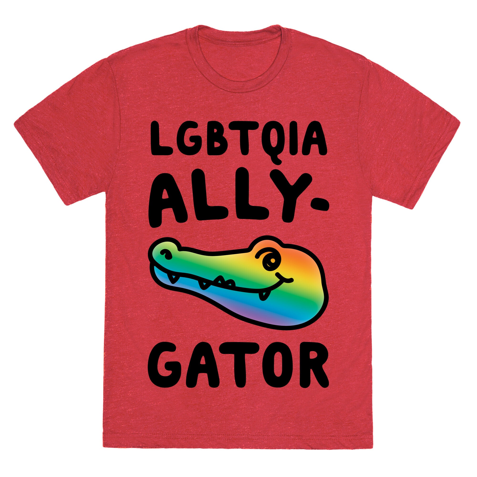 LGBTQIA Ally-Gator  Unisex Triblend Tee
