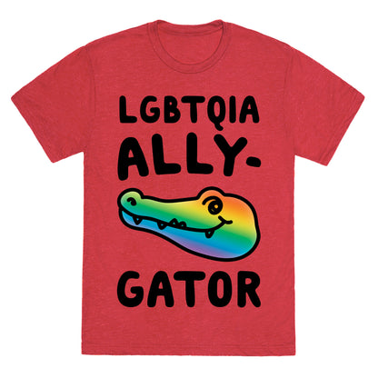 LGBTQIA Ally-Gator  Unisex Triblend Tee