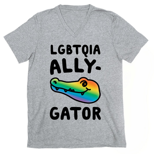 LGBTQIA Ally-Gator  V-Neck