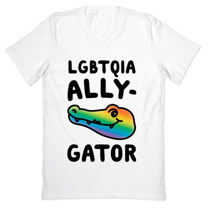 LGBTQIA Ally-Gator  V-Neck