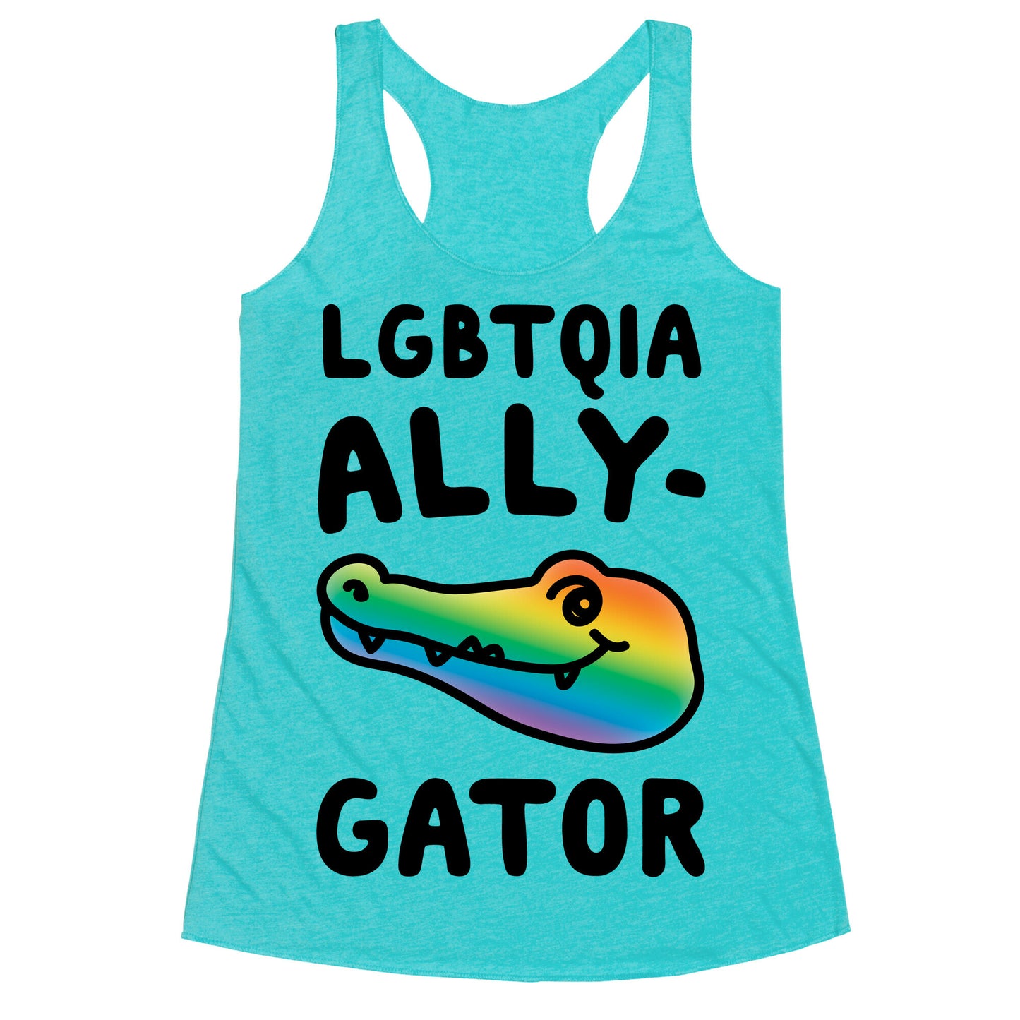 LGBTQIA Ally-Gator  Racerback Tank