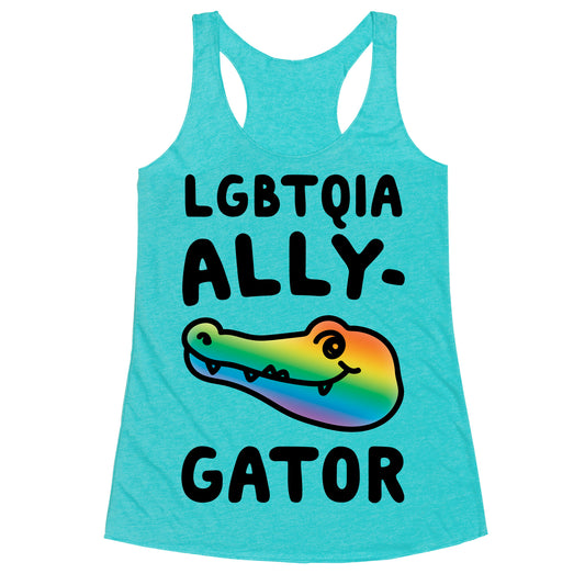 LGBTQIA Ally-Gator  Racerback Tank