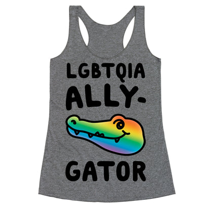 LGBTQIA Ally-Gator  Racerback Tank