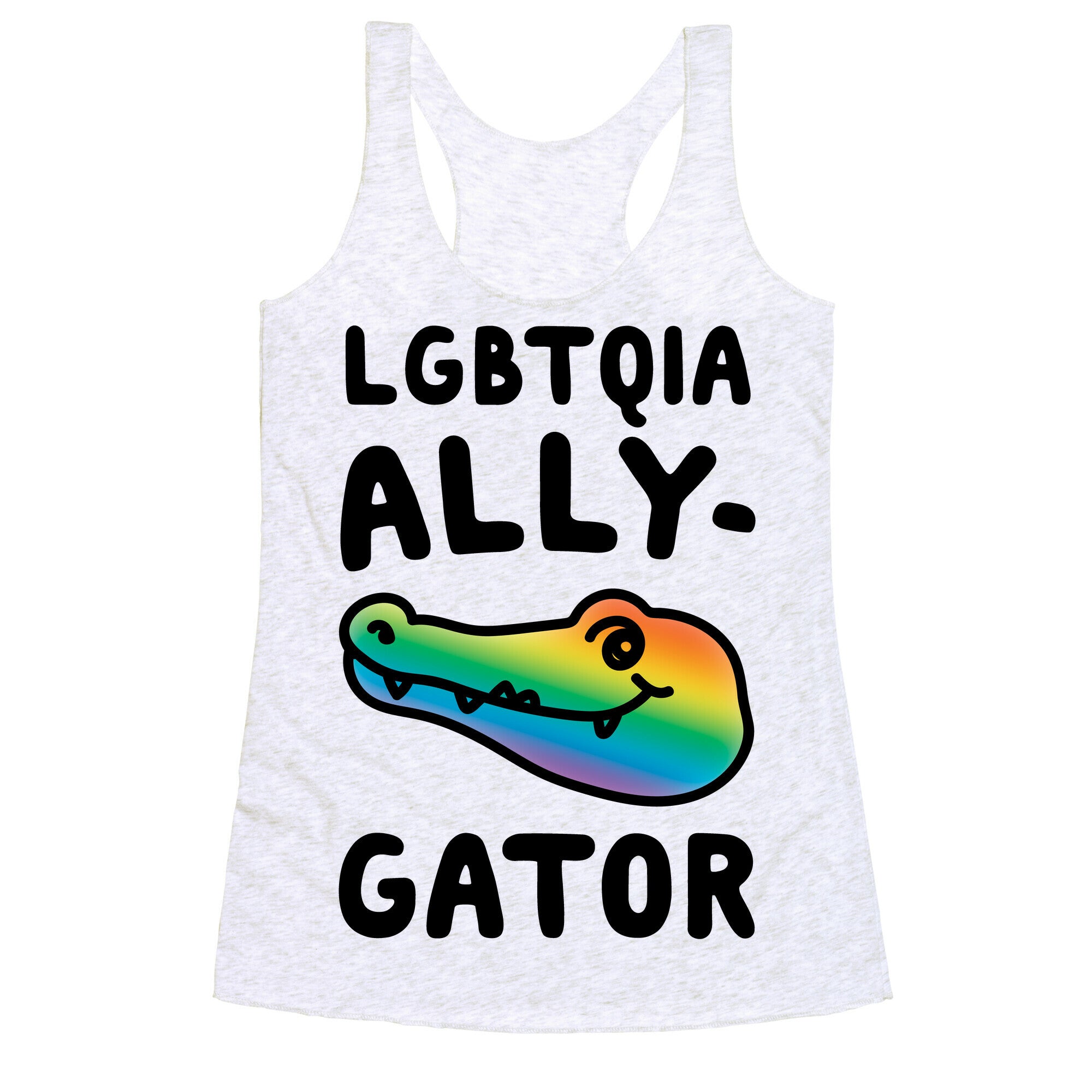 LGBTQIA Ally-Gator  Racerback Tank