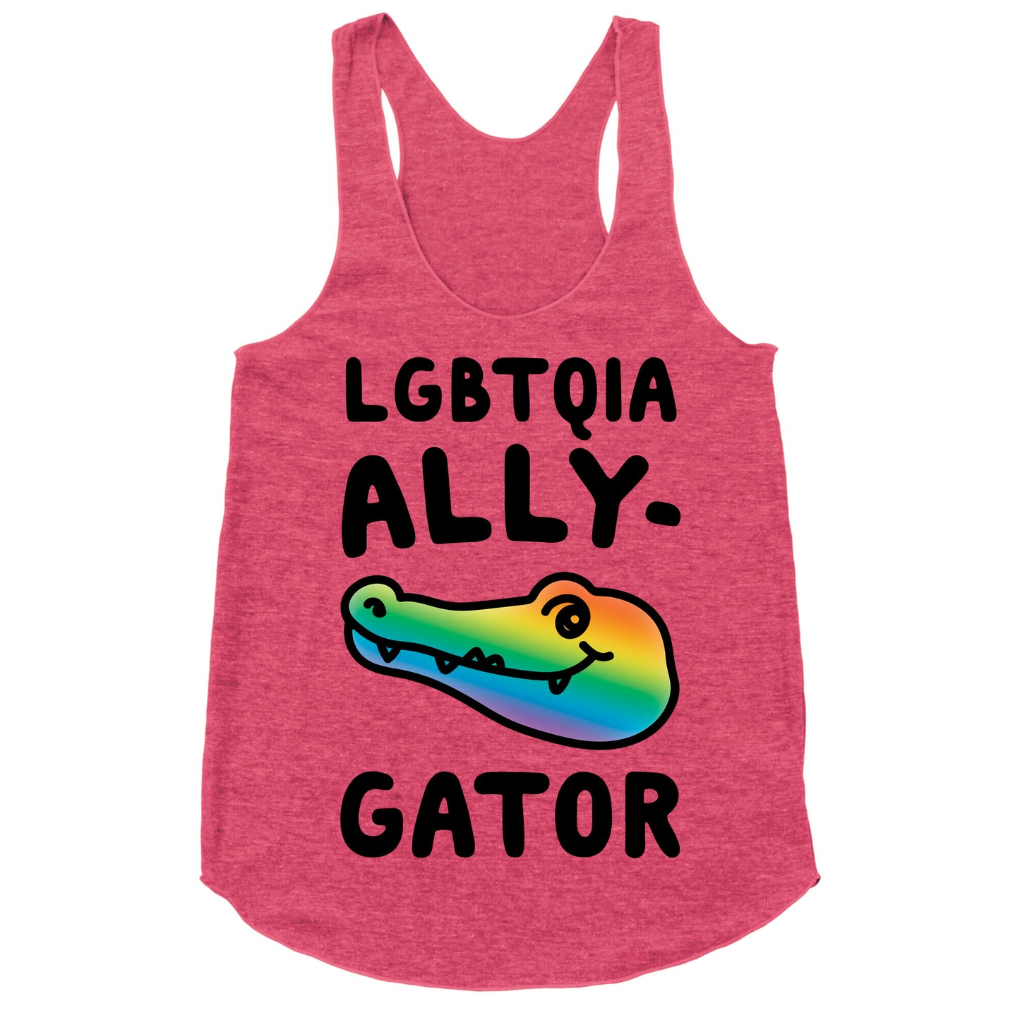 LGBTQIA Ally-Gator  Racerback Tank