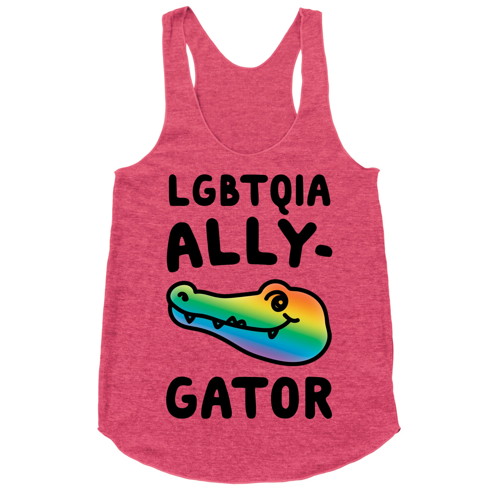 LGBTQIA Ally-Gator  Racerback Tank