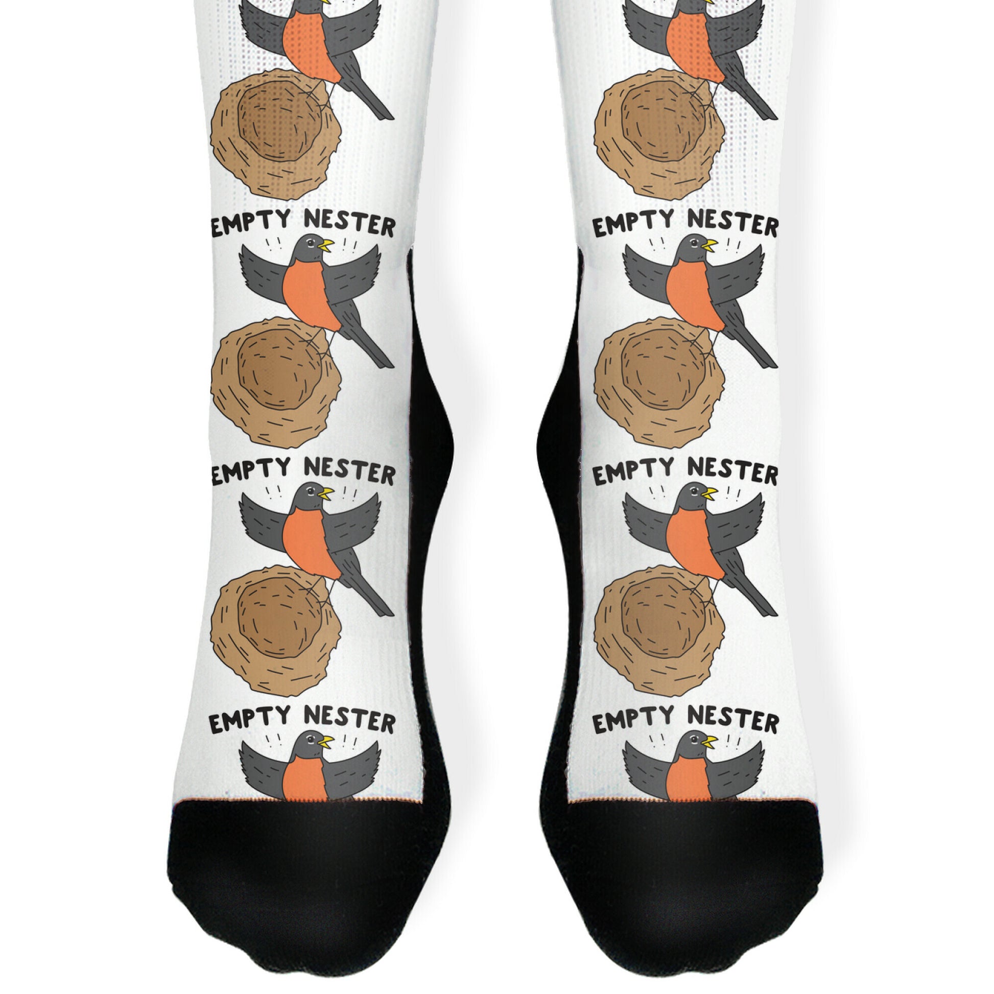 Empty Nester Happy Robin Socks