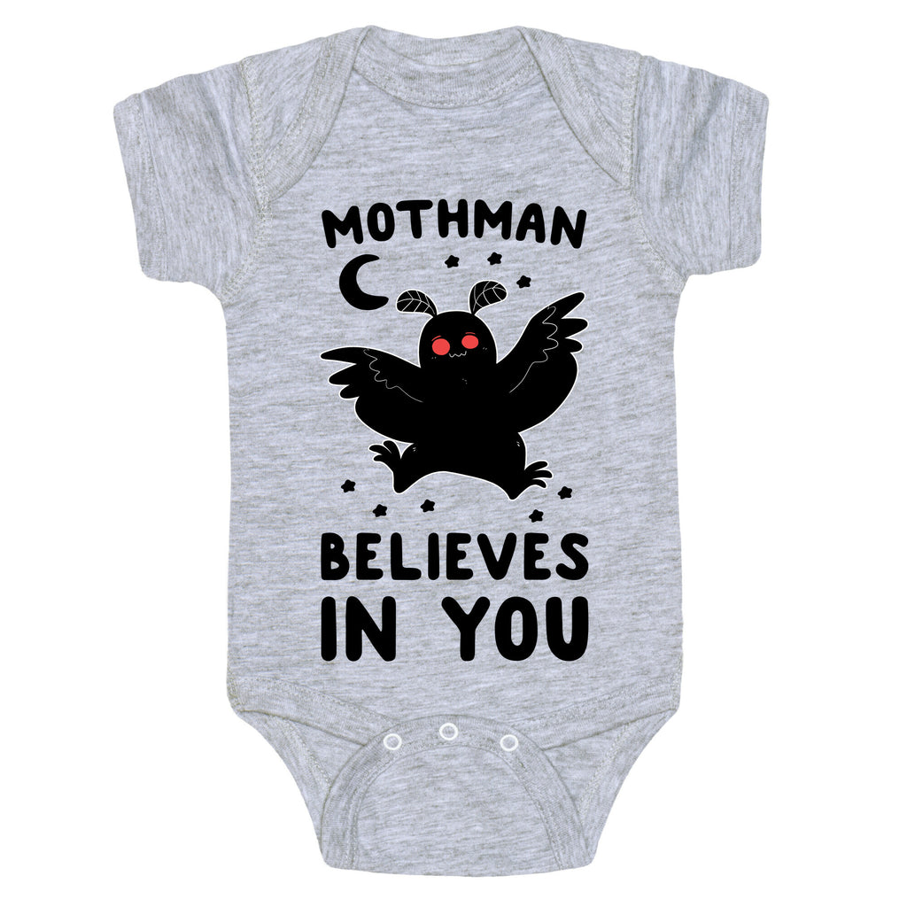 Mothman Believes in You Baby One Piece