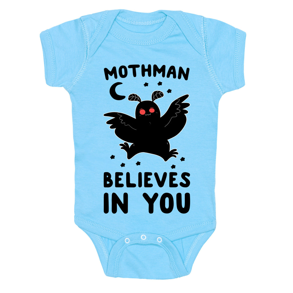 Mothman Believes in You Baby One Piece