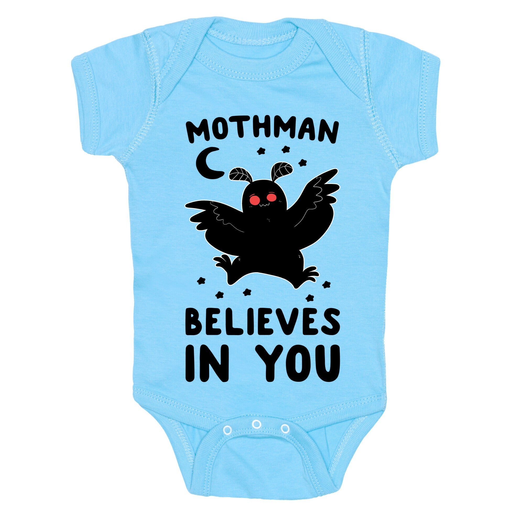 Mothman Believes in You Baby One Piece