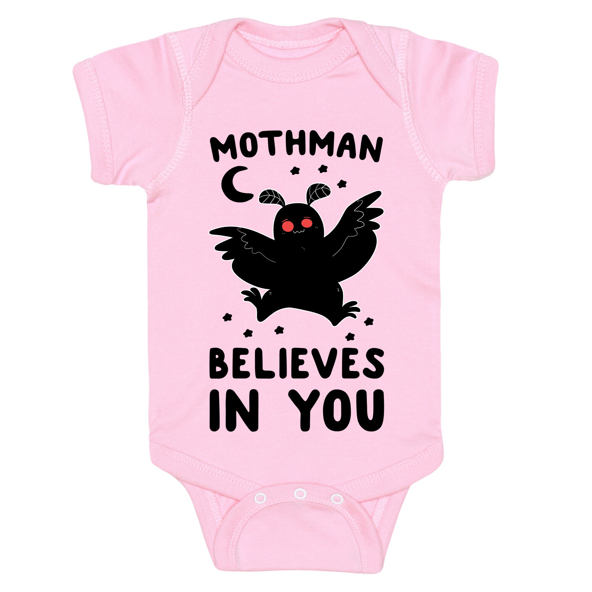 Mothman Believes in You Baby One Piece