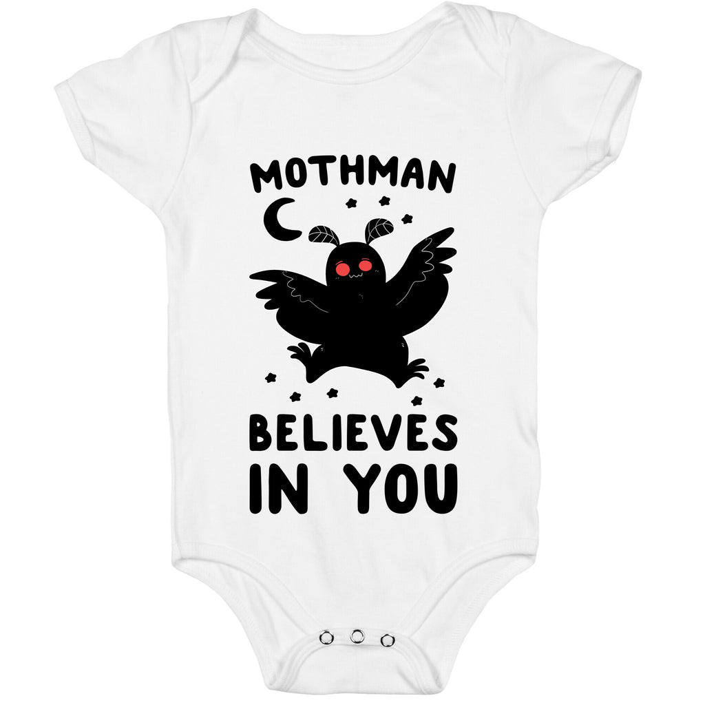 Mothman Believes in You Baby One Piece