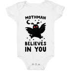 Mothman Believes in You Baby One Piece