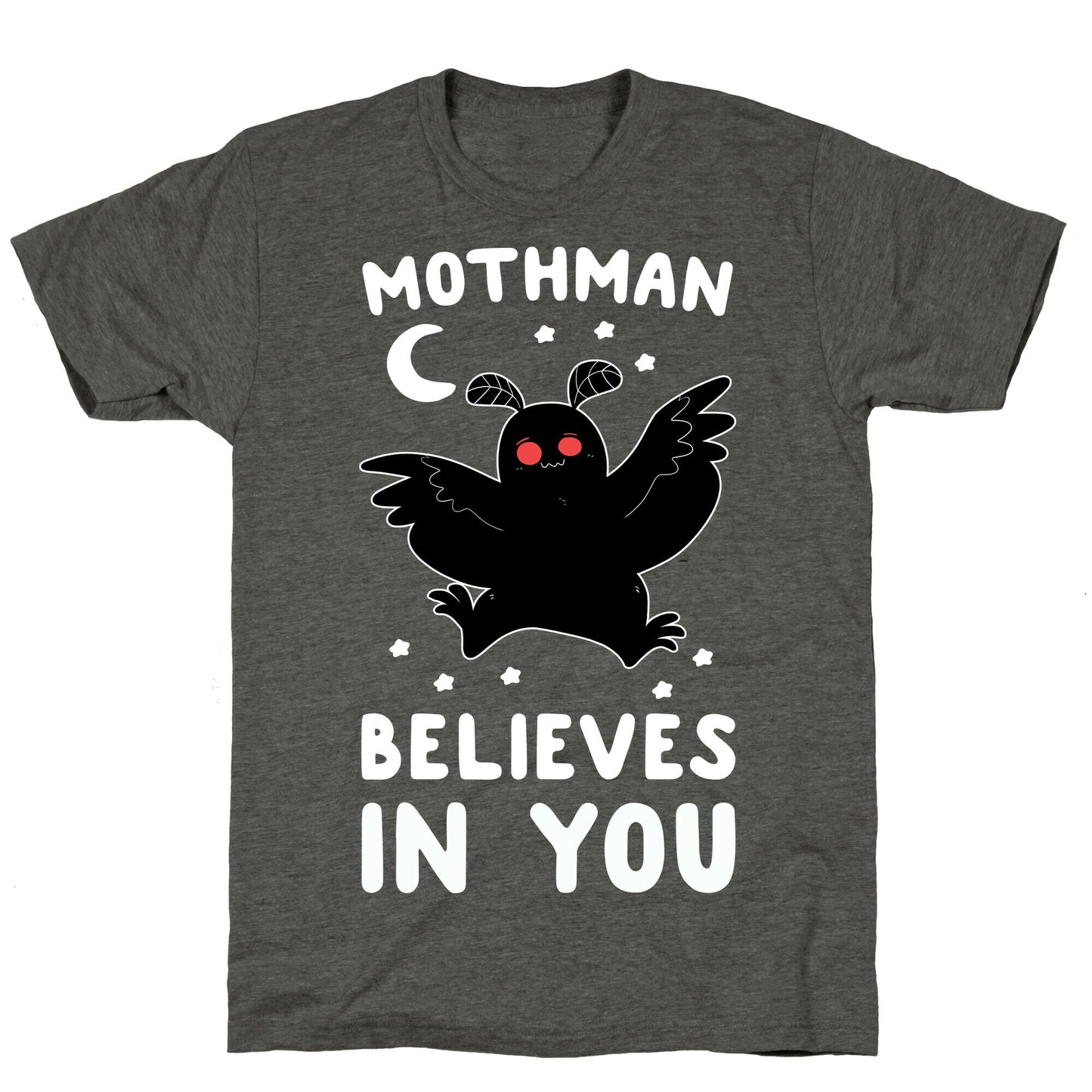 Mothman Believes in You Unisex Triblend Tee