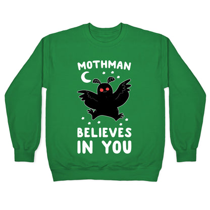 Mothman Believes in You Crewneck Sweatshirt