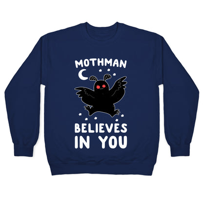 Mothman Believes in You Crewneck Sweatshirt
