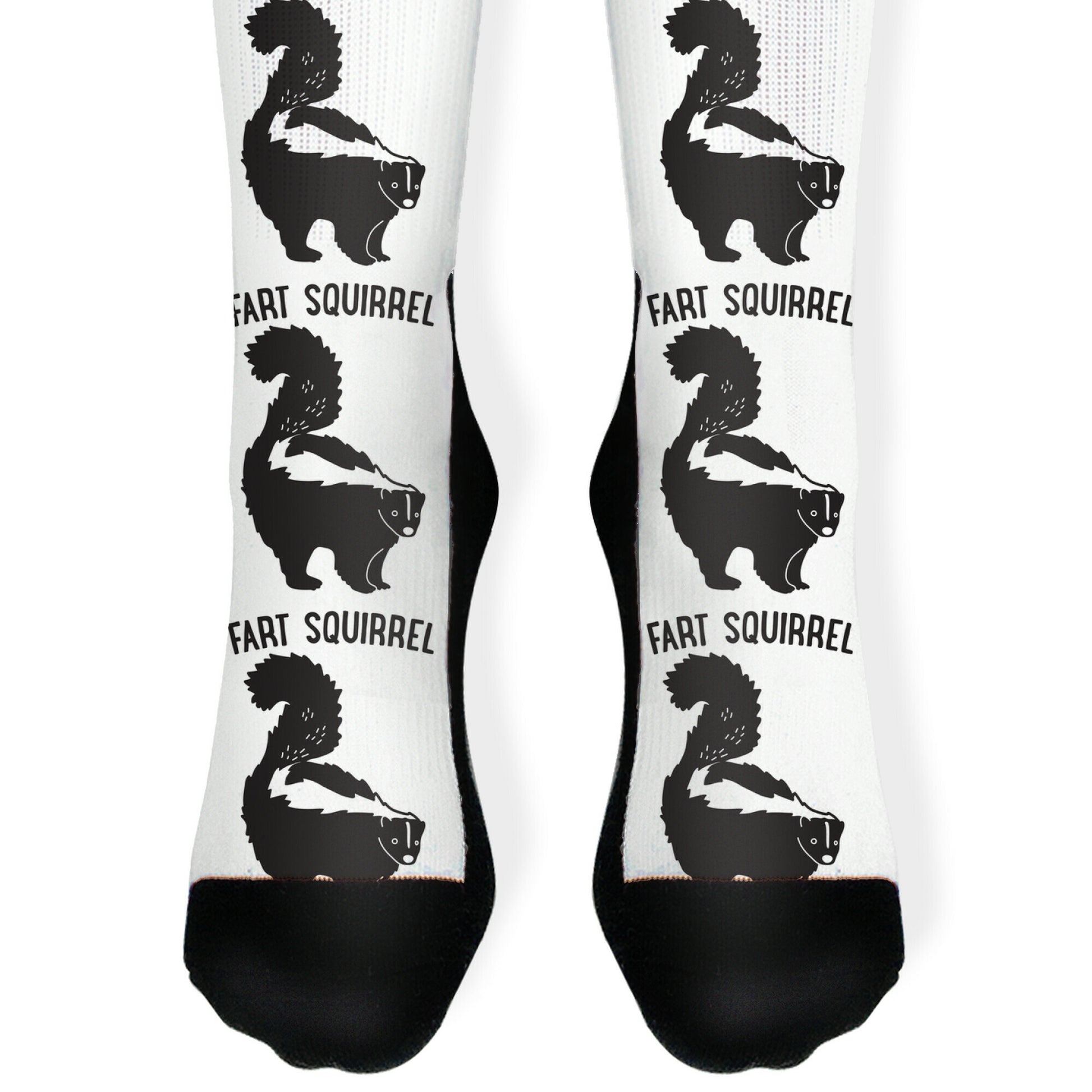 Fart Squirrel Skunk Socks