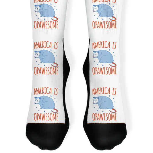 America Is Opawesome Parody Socks