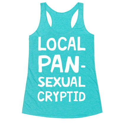 Local Pansexual Cryptid Racerback Tank