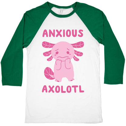 Anxious Axolotl Baseball Tee