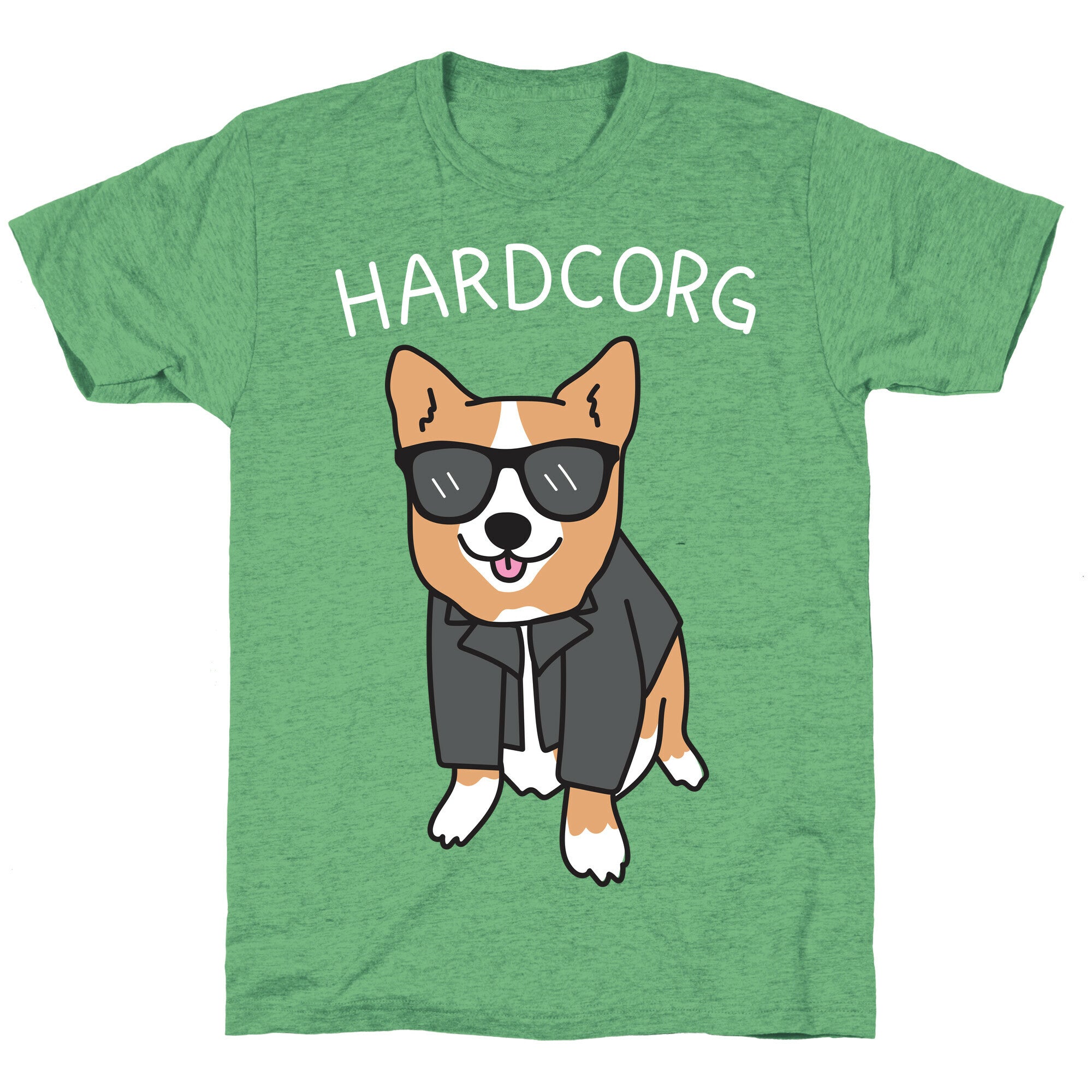 Hardcorg Hardcore Corgi Unisex Triblend Tee
