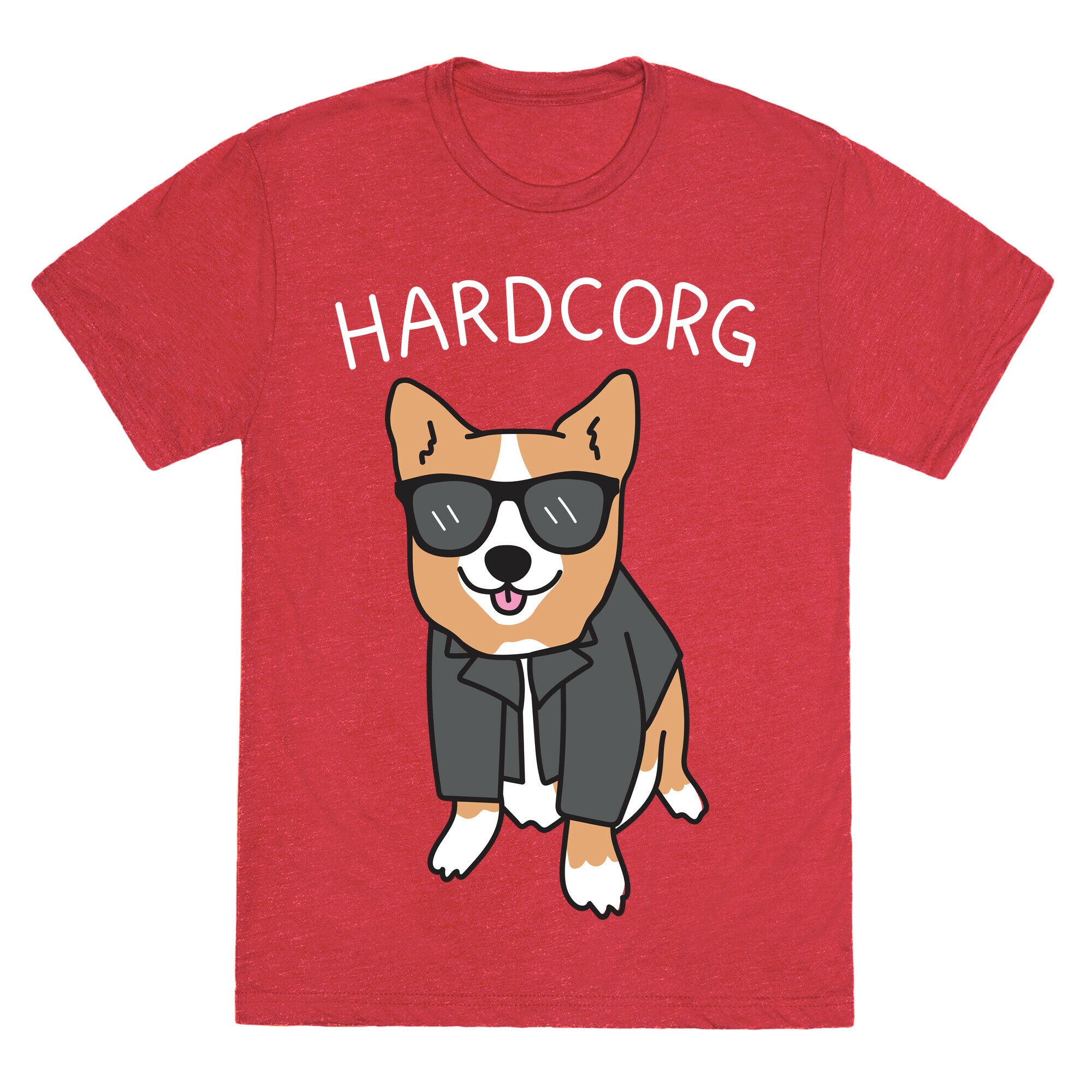 Hardcorg Hardcore Corgi Unisex Triblend Tee