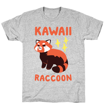 Kawaii Raccoon - Red Panda T-Shirt