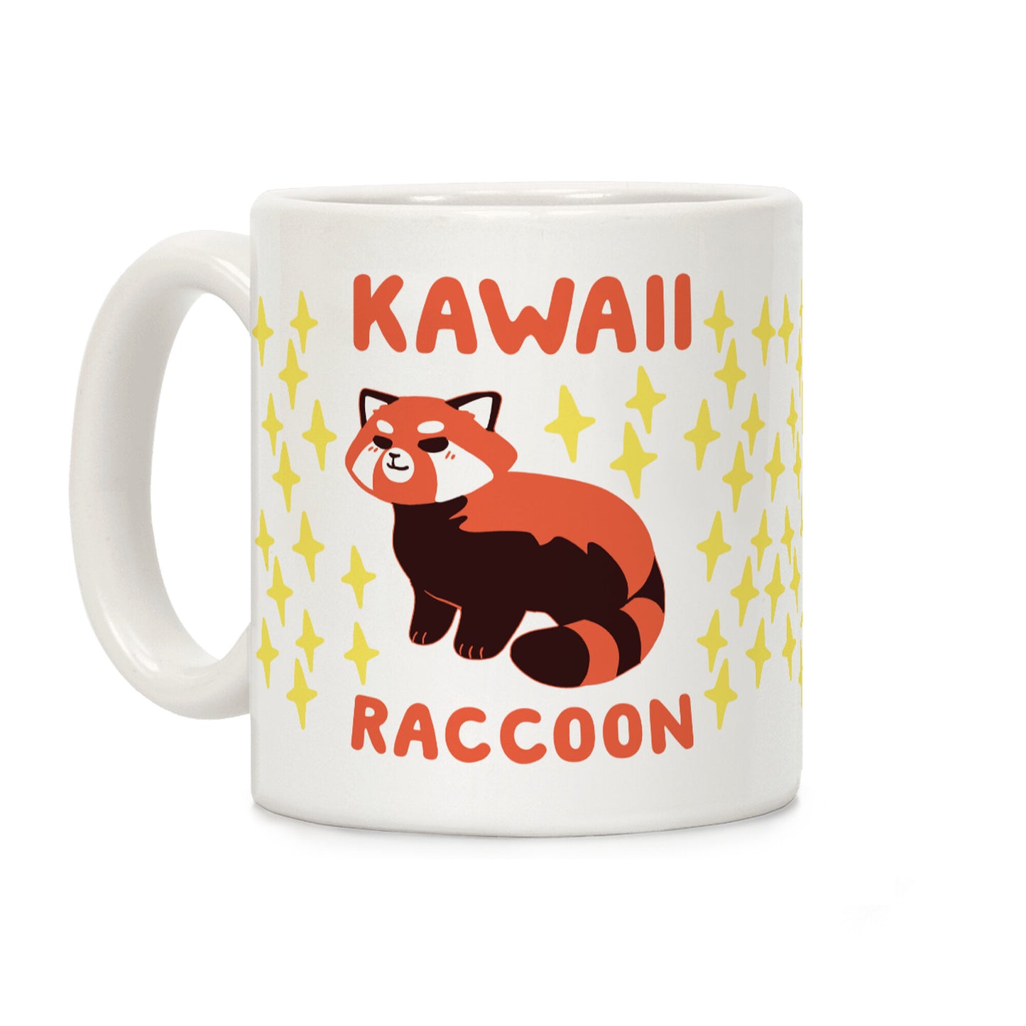 Kawaii Raccoon - Red Panda Coffee Mug