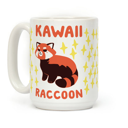 Kawaii Raccoon - Red Panda Coffee Mug