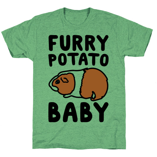 Furry Potato Baby Guinea Pig Parody Unisex Triblend Tee