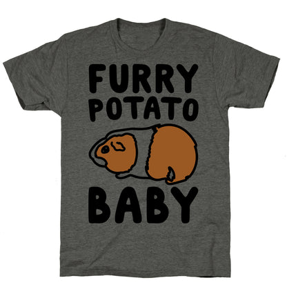 Furry Potato Baby Guinea Pig Parody Unisex Triblend Tee