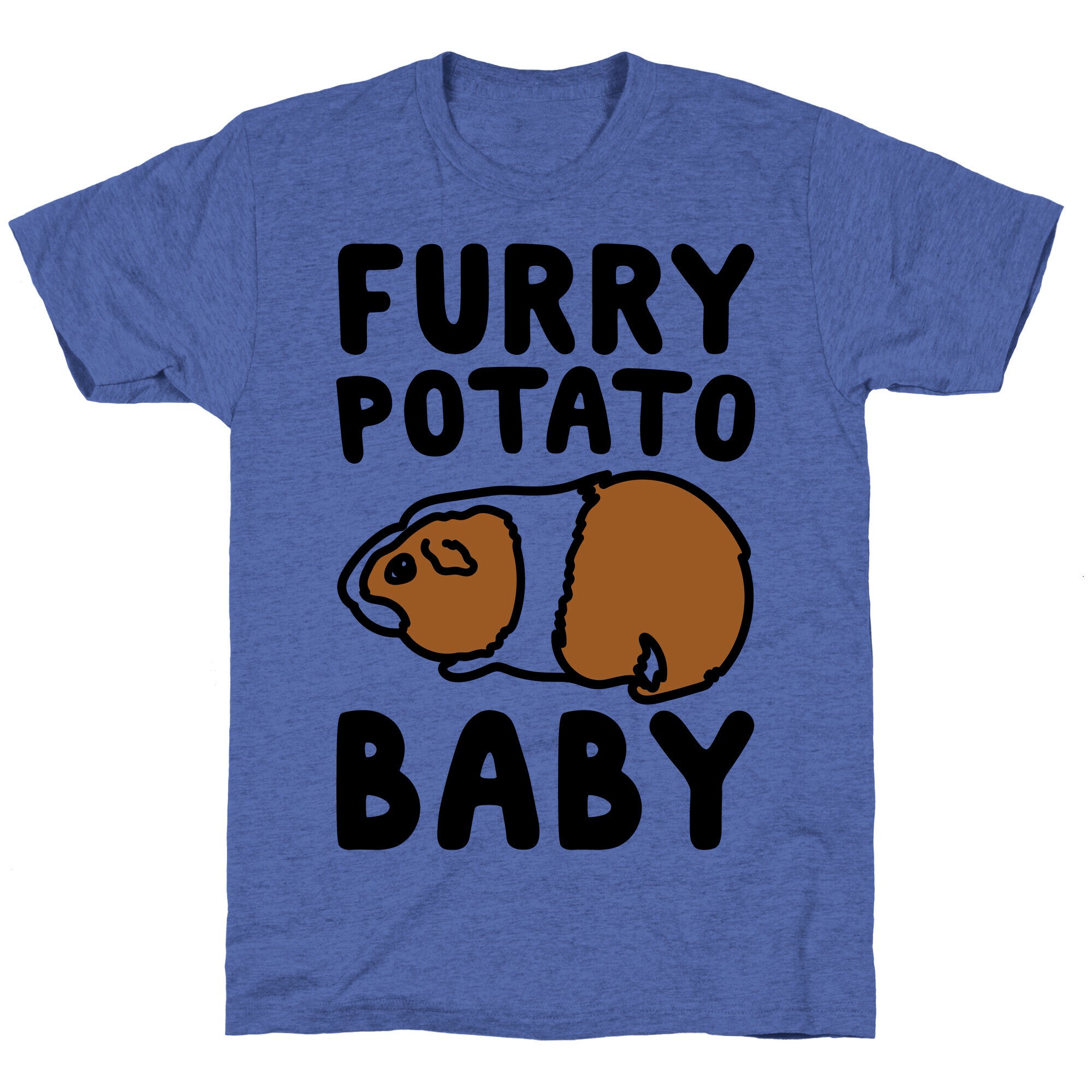 Furry Potato Baby Guinea Pig Parody Unisex Triblend Tee