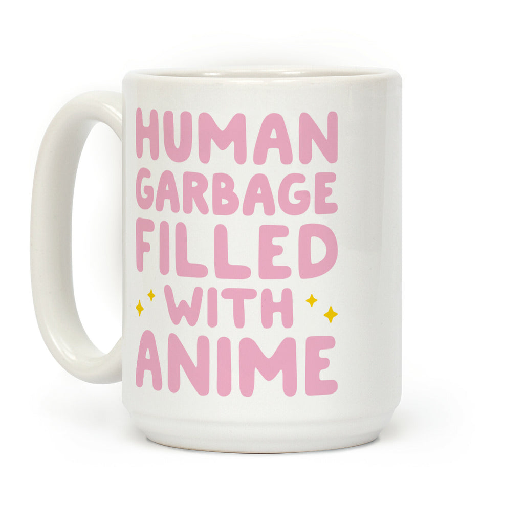 Human Garbage Filled With Anime Coffee Mug