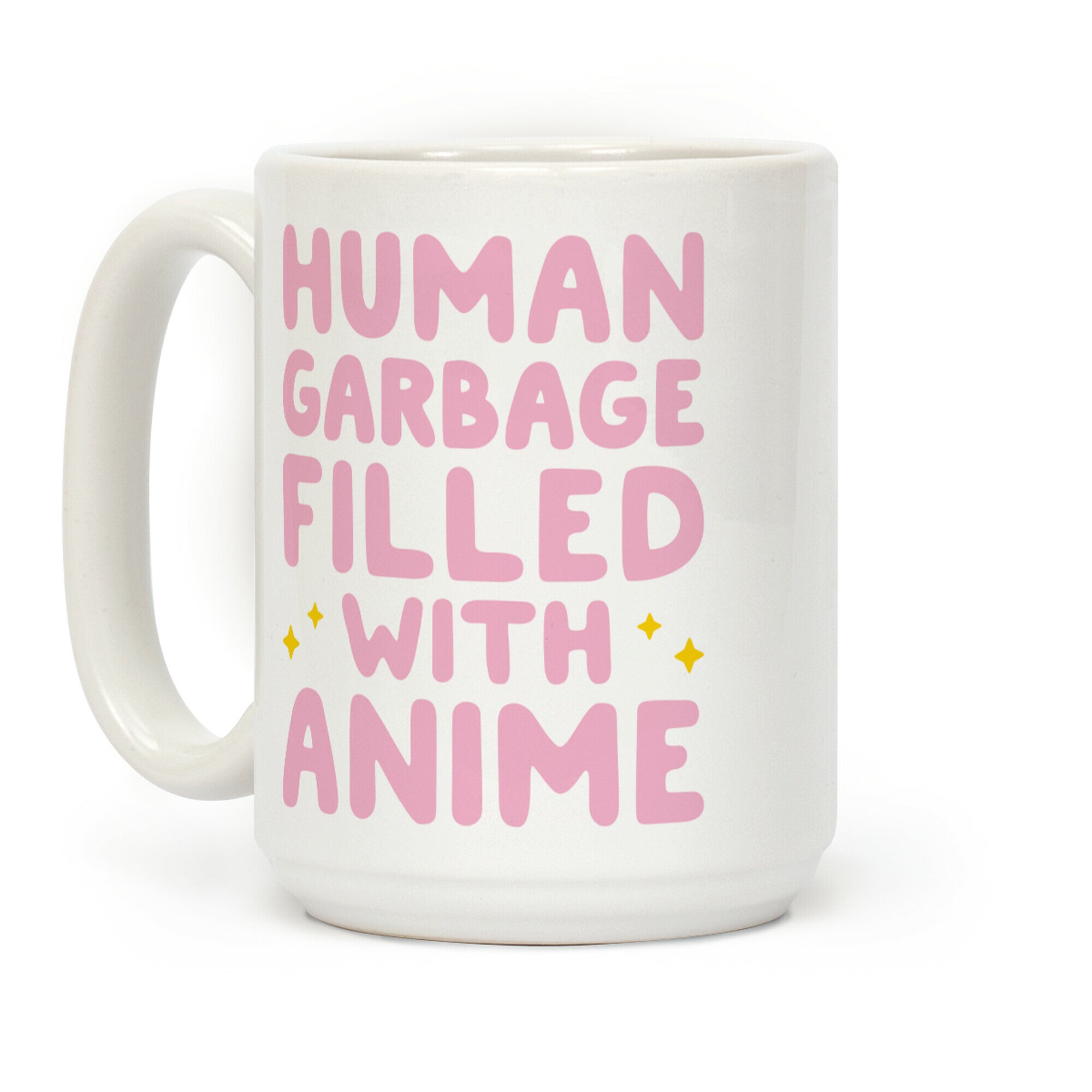 Human Garbage Filled With Anime Coffee Mug