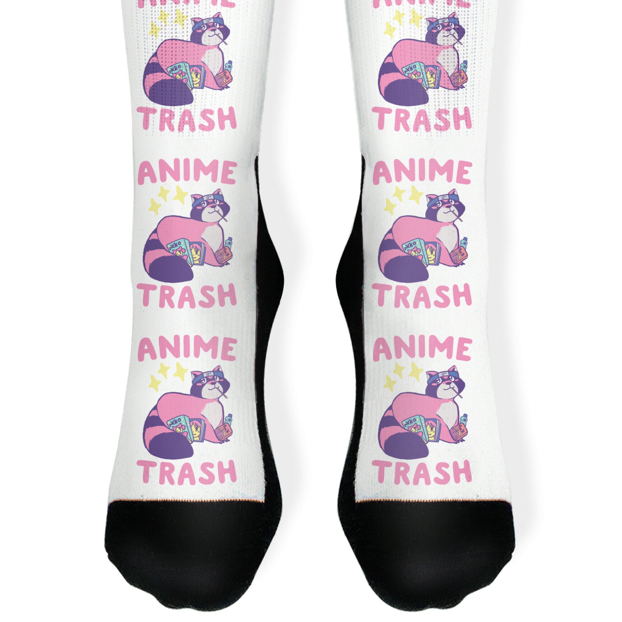 Anime Trash - Raccoon Socks