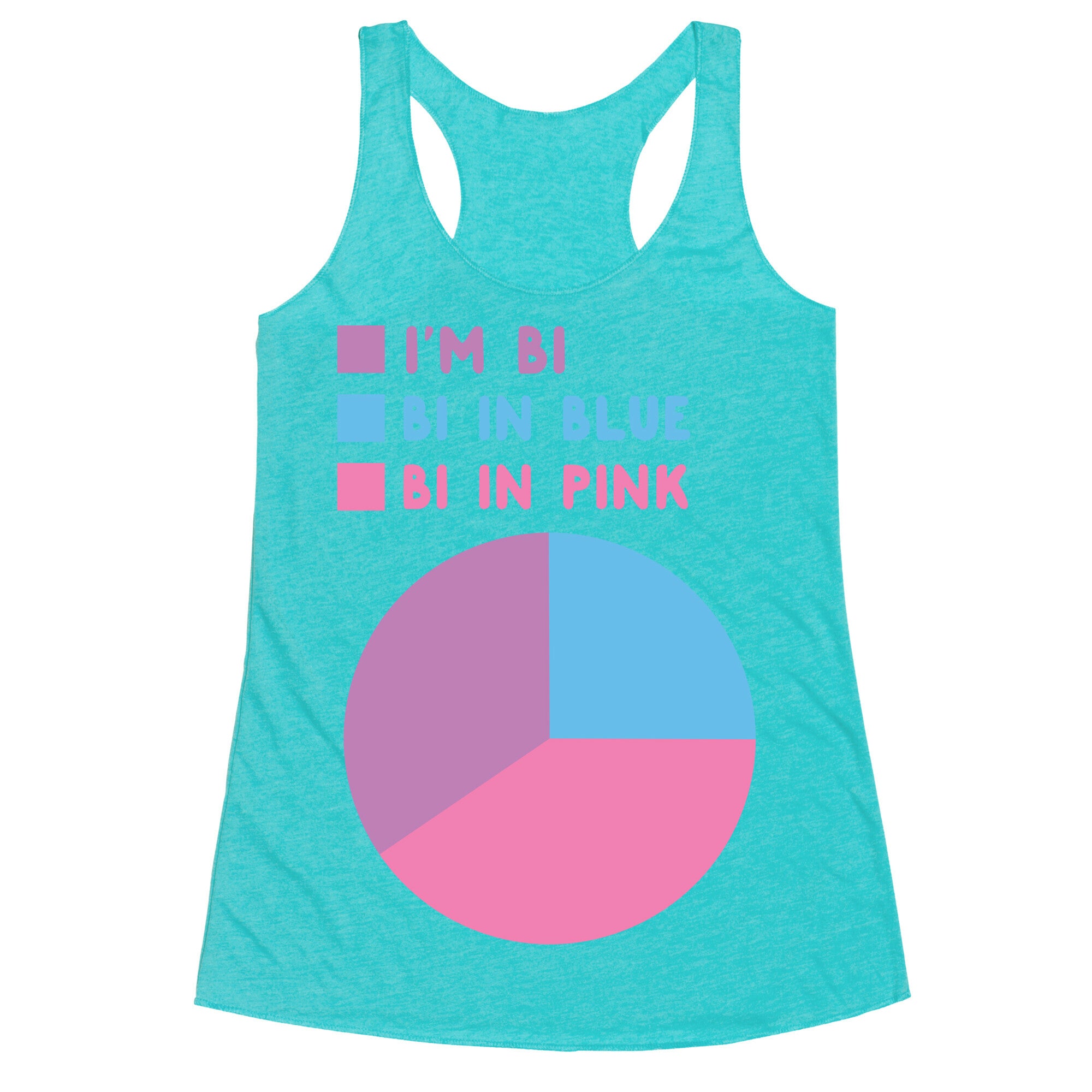 Bisexual Chart Racerback Tank