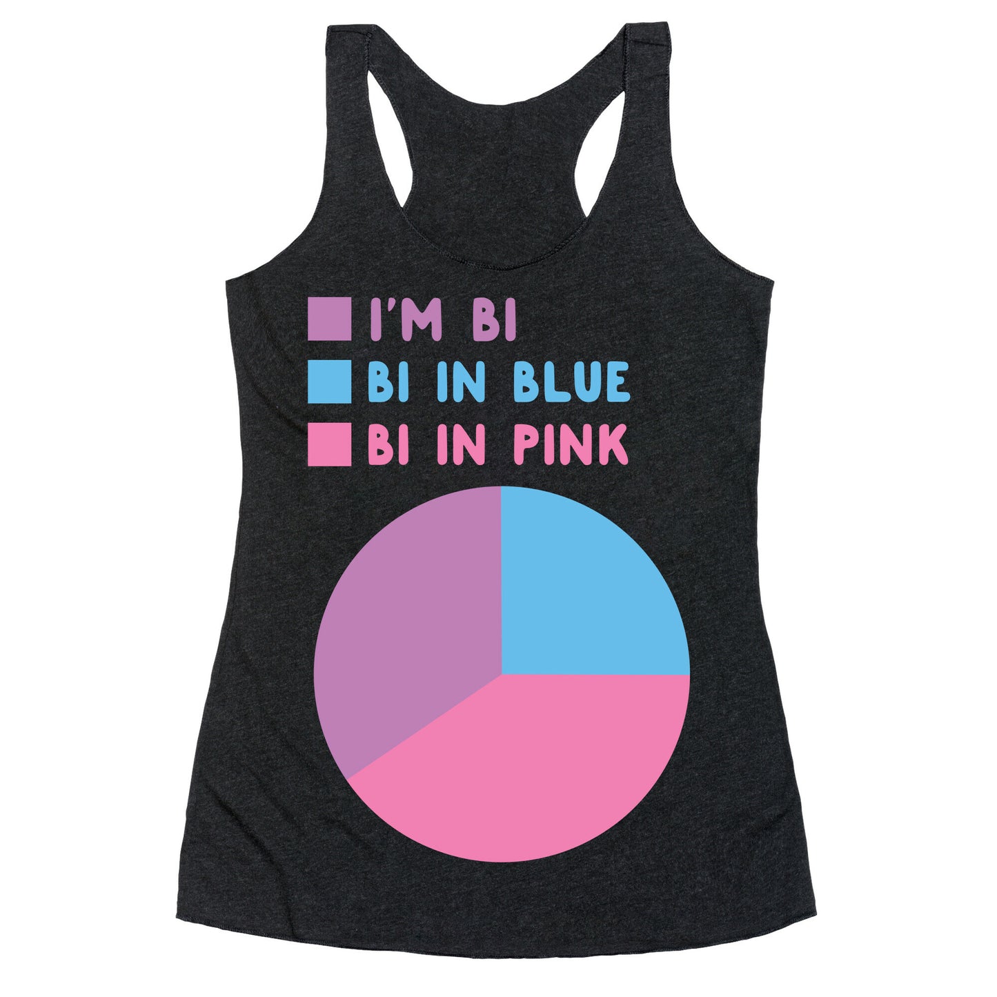 Bisexual Chart Racerback Tank