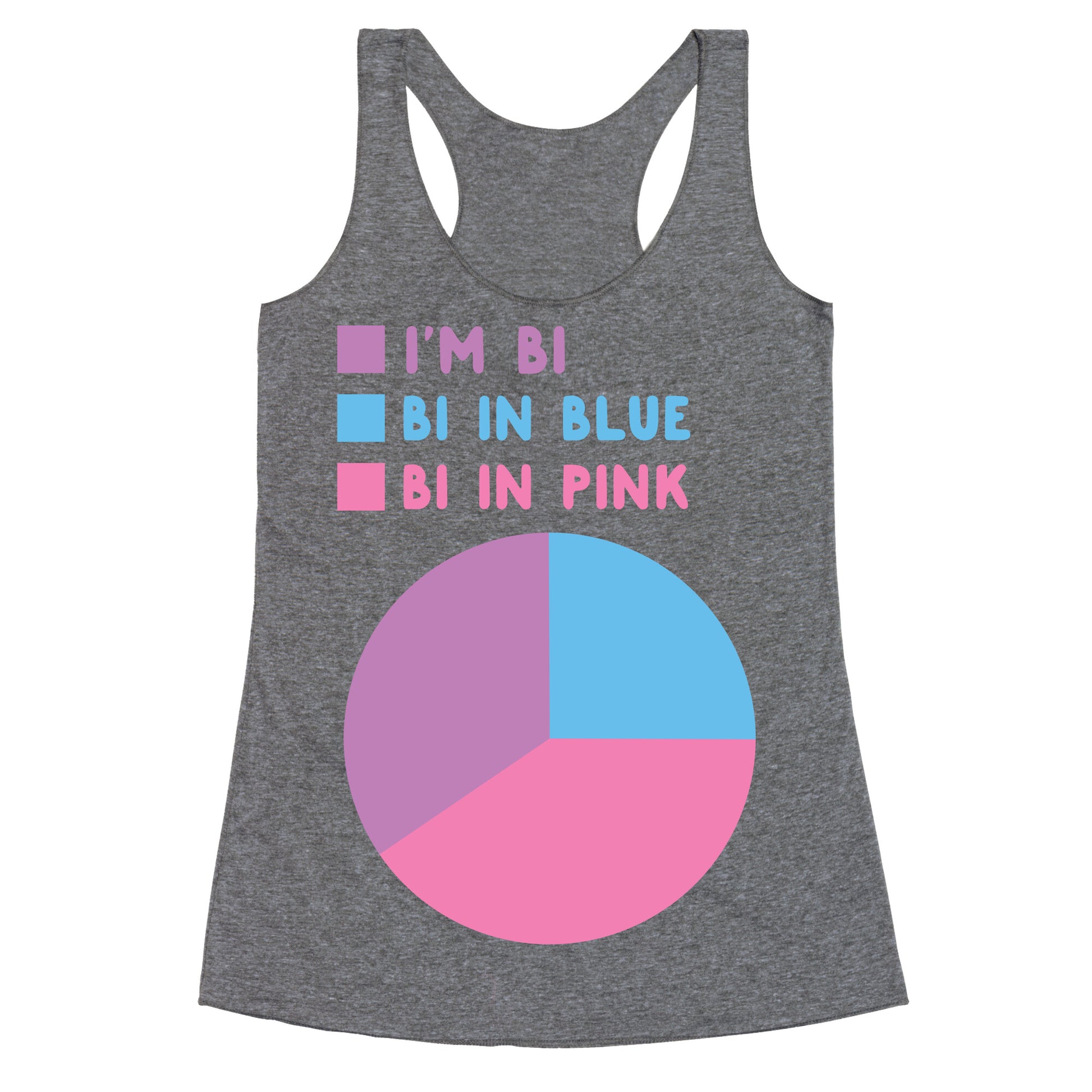 Bisexual Chart Racerback Tank