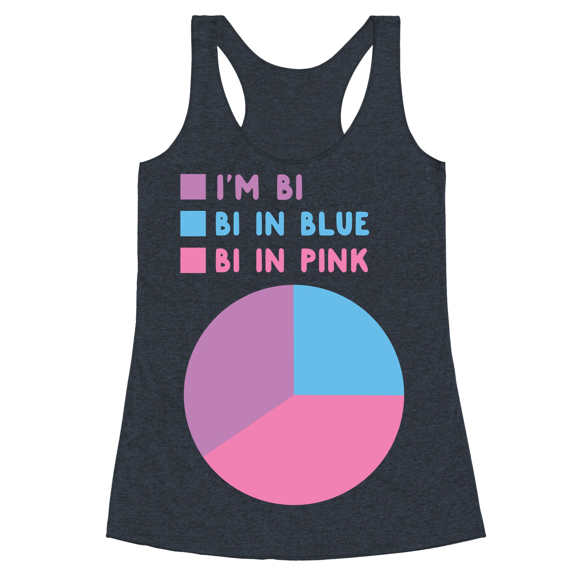 Bisexual Chart Racerback Tank